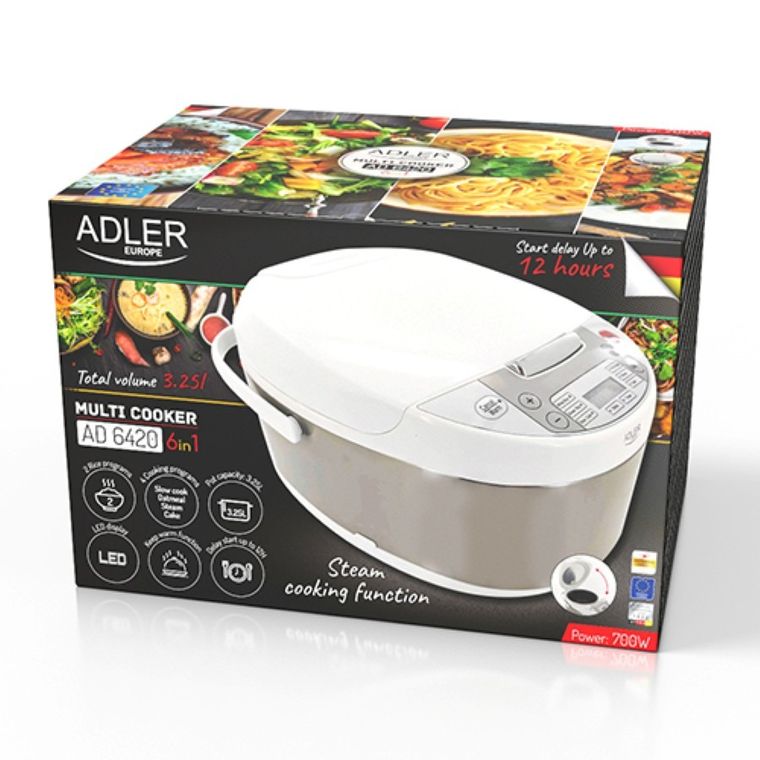 Adler, multi-cooker 6w1, 3,25l