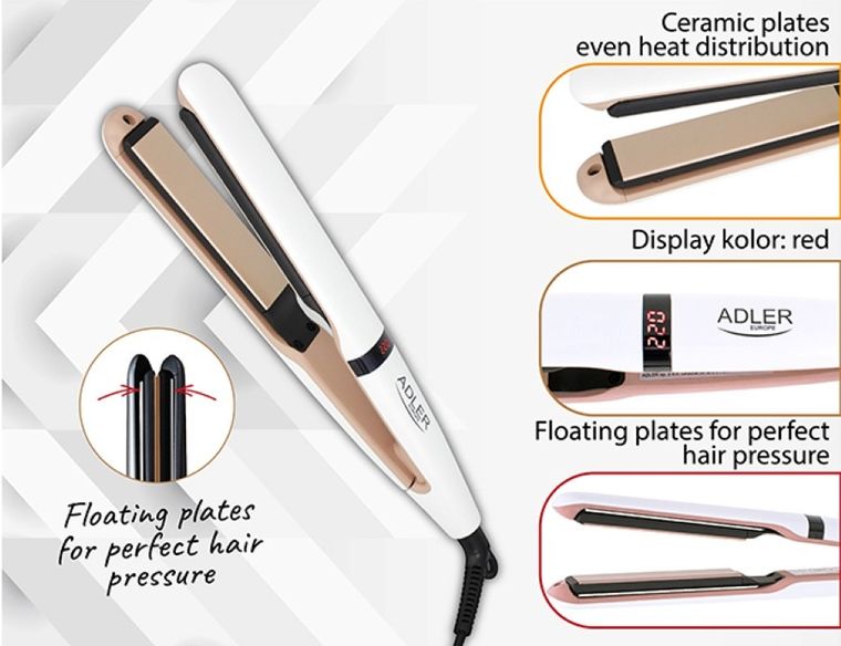 Adler, prostownica do włosów, AD2321