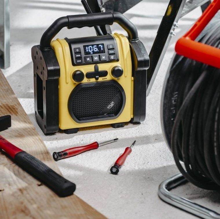 Adler, radio budowlane z Bluetooth, IPX 54