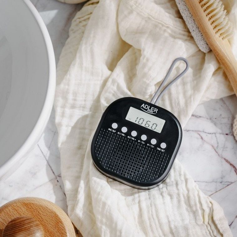 Adler, radio FM wodoodporne, IPX4