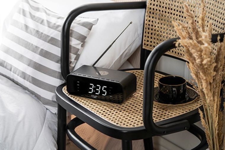 Adler, radiobudzik, czarny, AD 1192B