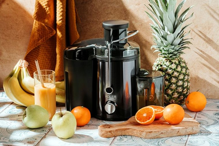 Adler, sokowirówka 600W, tytanowe ostrza