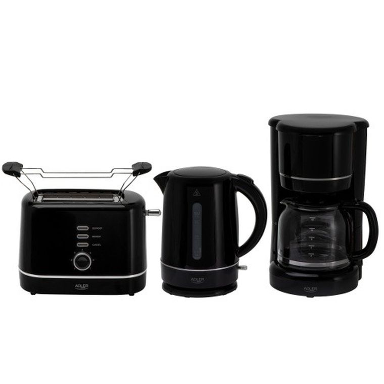 Adler, toster z rusztem, czarny