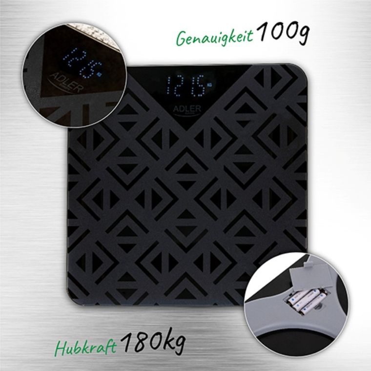 Adler, waga łazienkowa, 180 kg, AD 8170