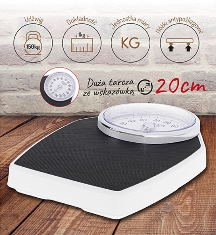 Adler, waga łazienkowa, mechaniczna