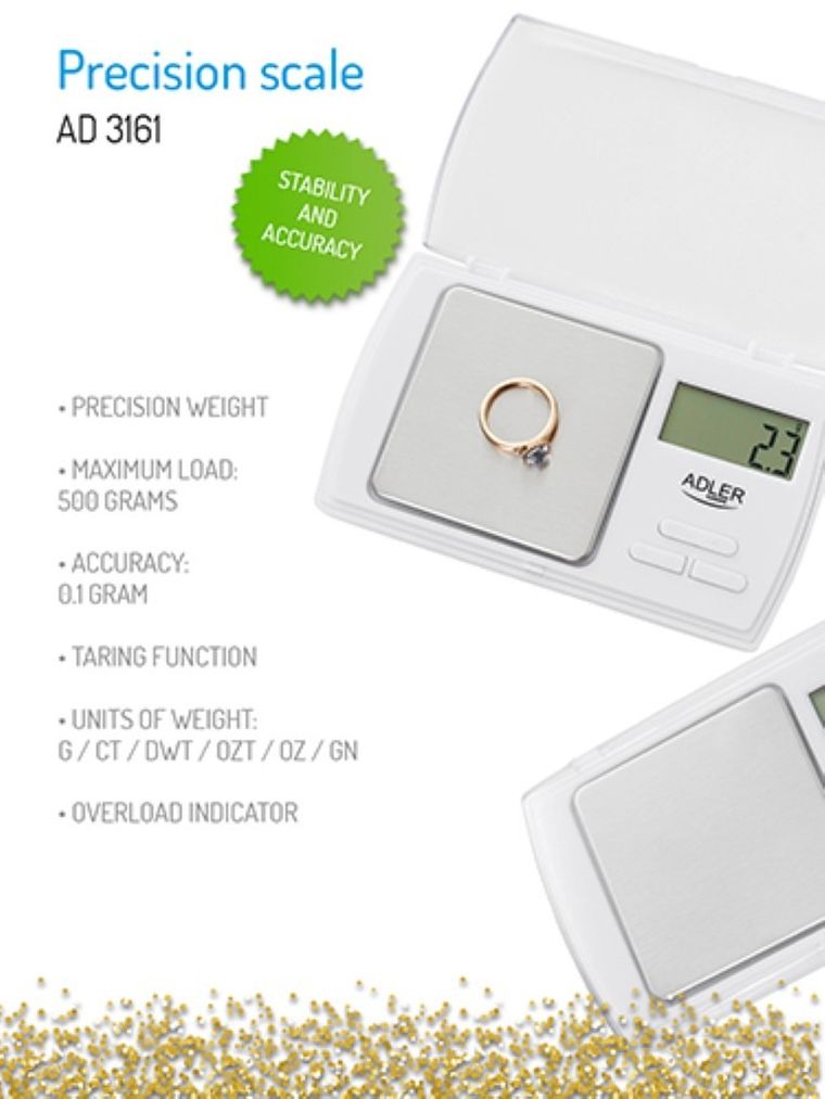 Adler, waga precyzyjna AD 3161, max 750g