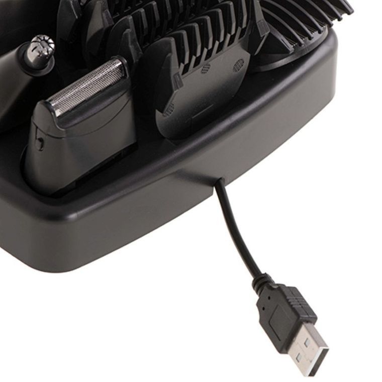 Adler, zestaw do pielęgnacji 5w1 z wyświetlaczem LED i podstawką ładującą