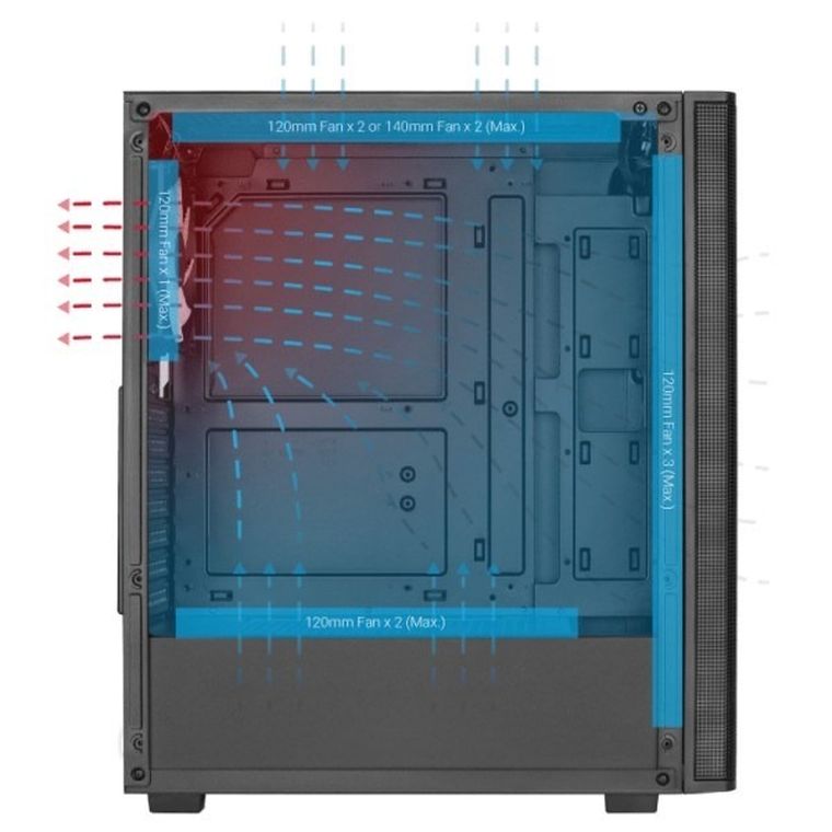 Aerocool, obudowa komputerowa, PGS Designer-G-Bk-V1
