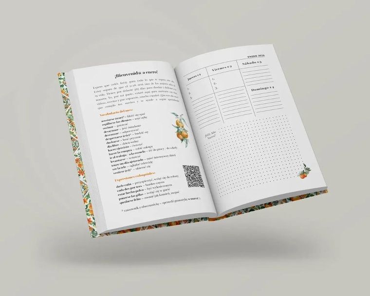 AGENDA 2026. Zaplanuj swój rok po hiszpańsku. Poziom podstawowy A1-A2