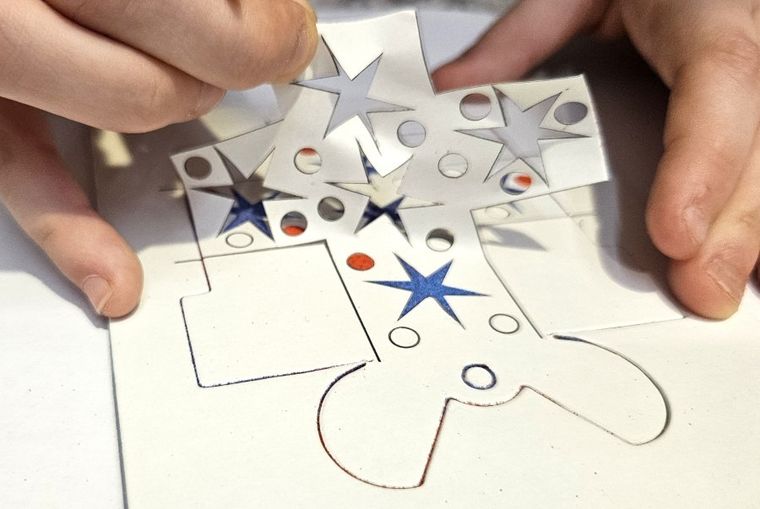 Alexander, Piaskowe Malowanki, Ozdoby na Choinkę: Ciastek, zestaw kreatywny