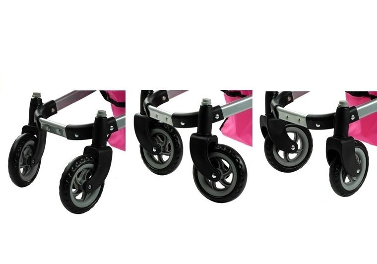 Alice, głęboki wózek dla lalek z funkcją spacerówki, 2w1