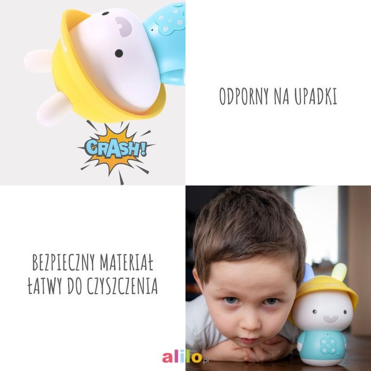 Alilo, Baby Bunny, G9S+, zabawka interaktywna, niebieska