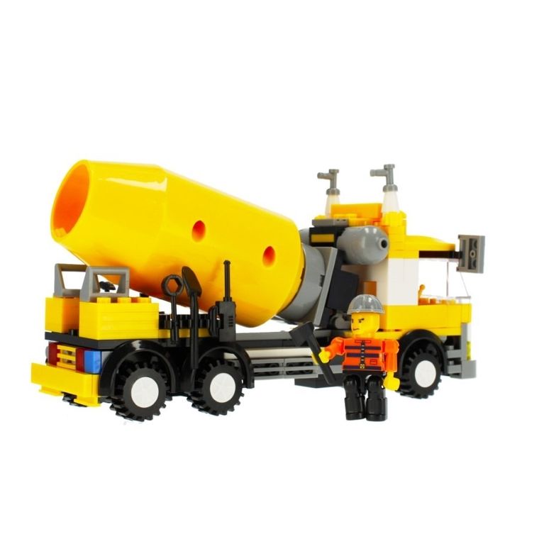 Alleblox, betoniarka, klocki konstrukcyjne, 216 elementów