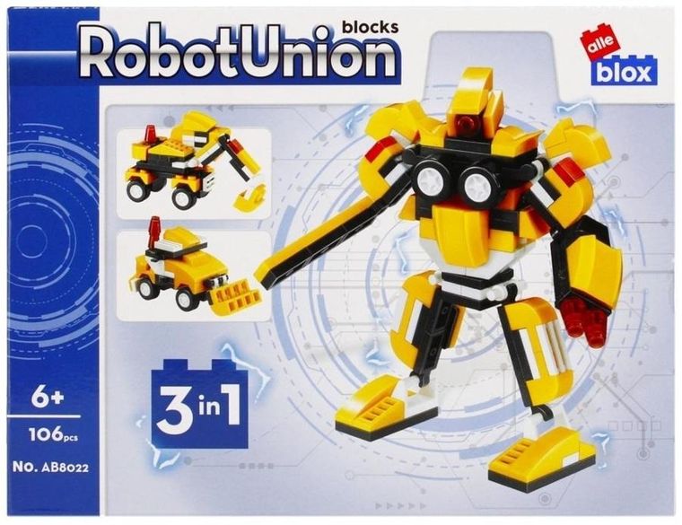 Alleblox, Robot, klocki konstrukcyjne, 106 elementów