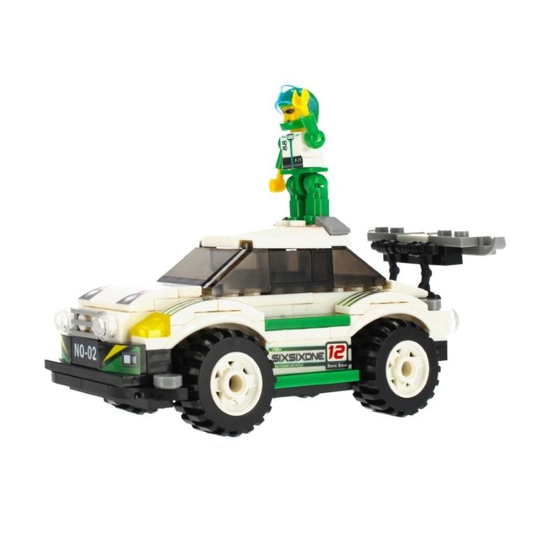 Alleblox, samochód wyścigowy, klocki konstrukcyjne, 173 elementów elementów