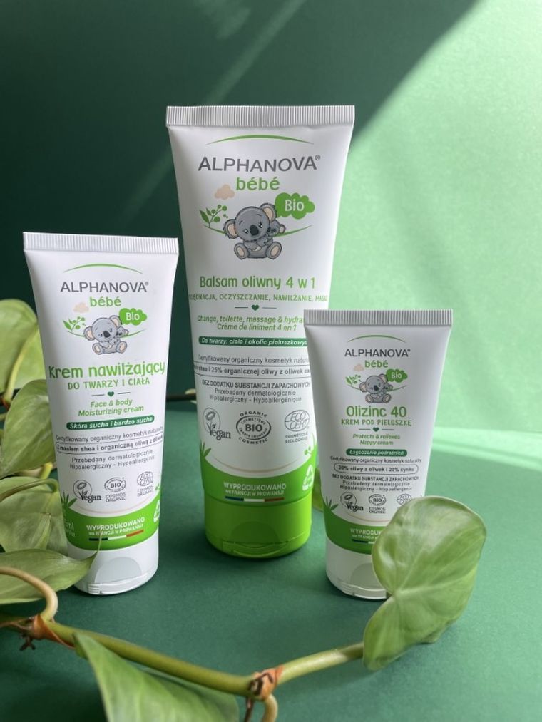 Alphanova Bebe, krem na bazie oliwy do twarzy i ciała, 75 ml