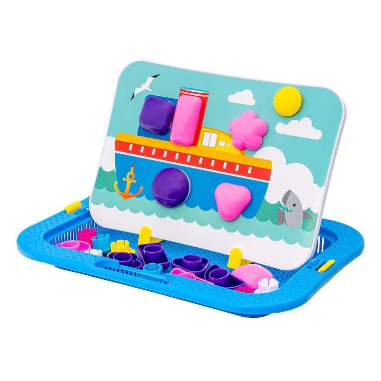 Anek dla dzieci, tablica z puzzlami geometrycznymi