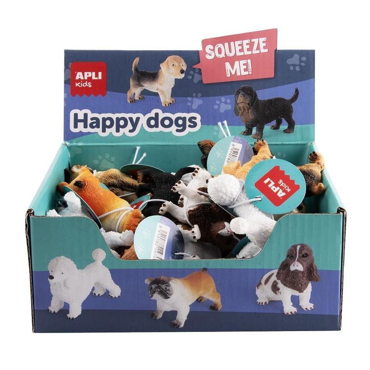 Apli Kids, Psy, zestaw gniotków sensorycznych, 6 szt.