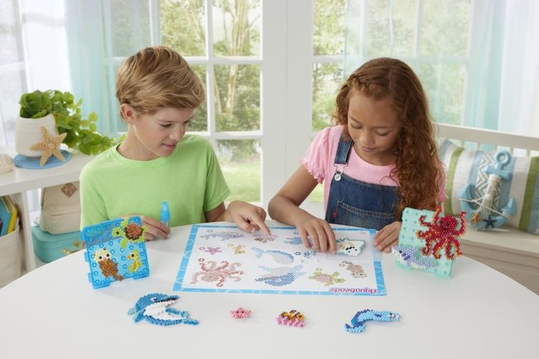 Aquabeads, Oceanarium, koraliki wodne, zestaw startowy, 1500 elementów, 35046