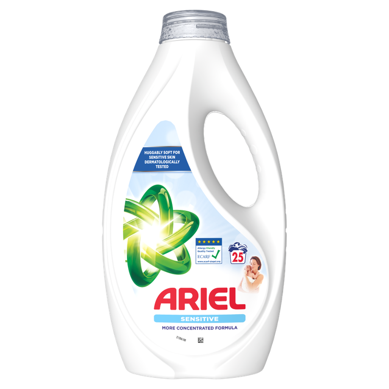 Ariel, płyn do prania, 25 prań, Sensitive