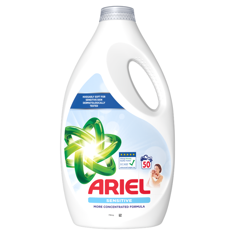 Ariel, płyn do prania, 50 prań, Sensitive