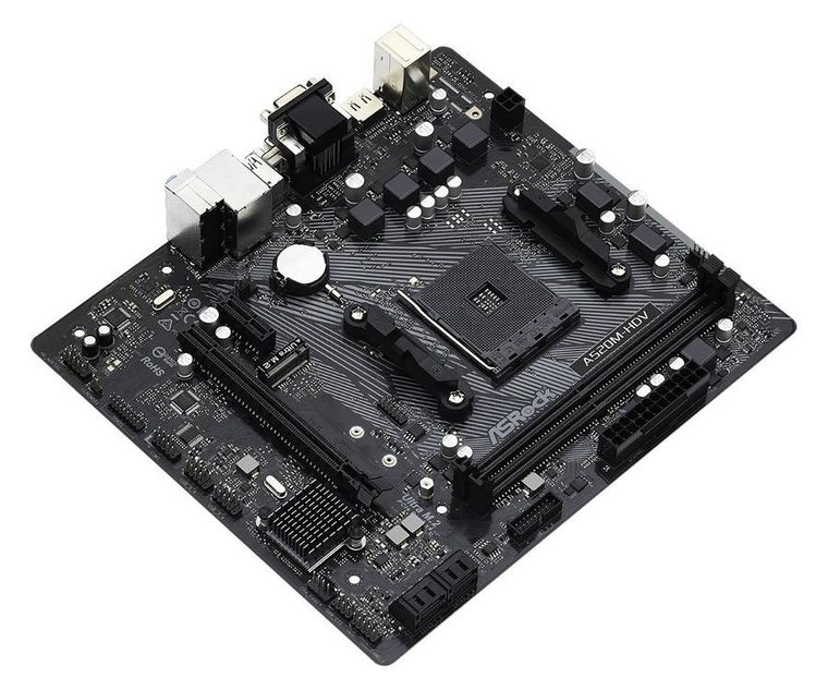 Asrock, płyta główna, A520M-HDV AM4 2DDR4 HDMI/DVI/VGA M.2 mATX