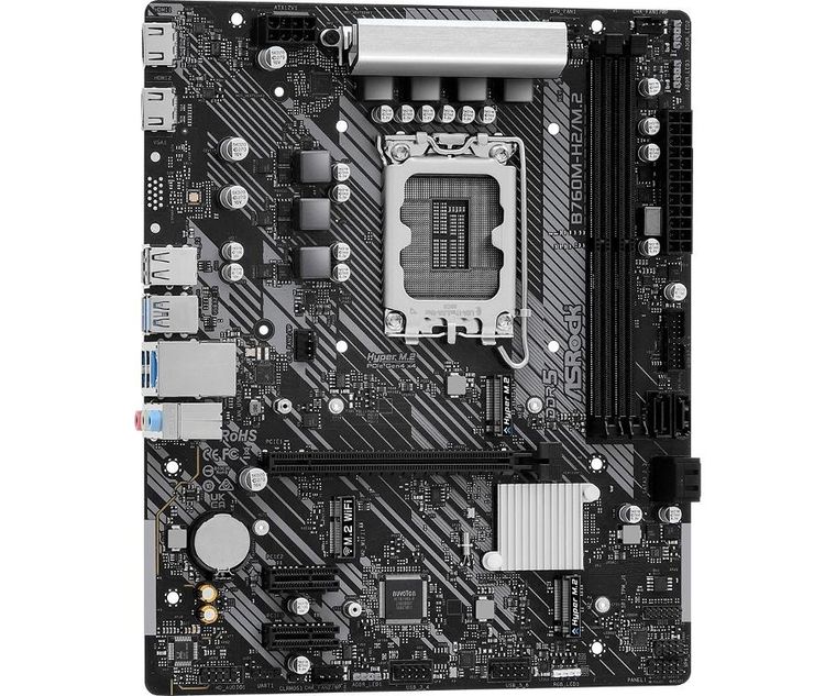 ASRock, płyta główna, B760M-H2/M.2 s1700 2DDR5 DP/HDMI mATX