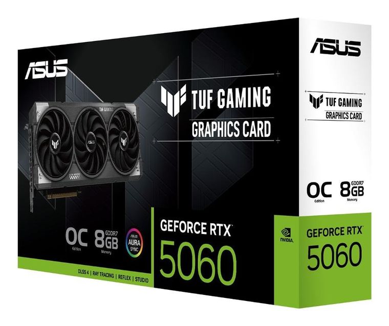 Asus, karta graficzna, GeForce RTX 5060 TUF GAMING OC 8G GDDR7 128BIT HDMI/3DP