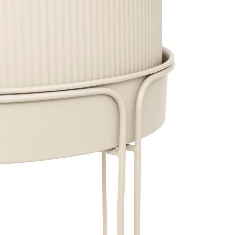 Atmosphera, Aze, donice metalowe, średnica 30 cm, 2 szt.