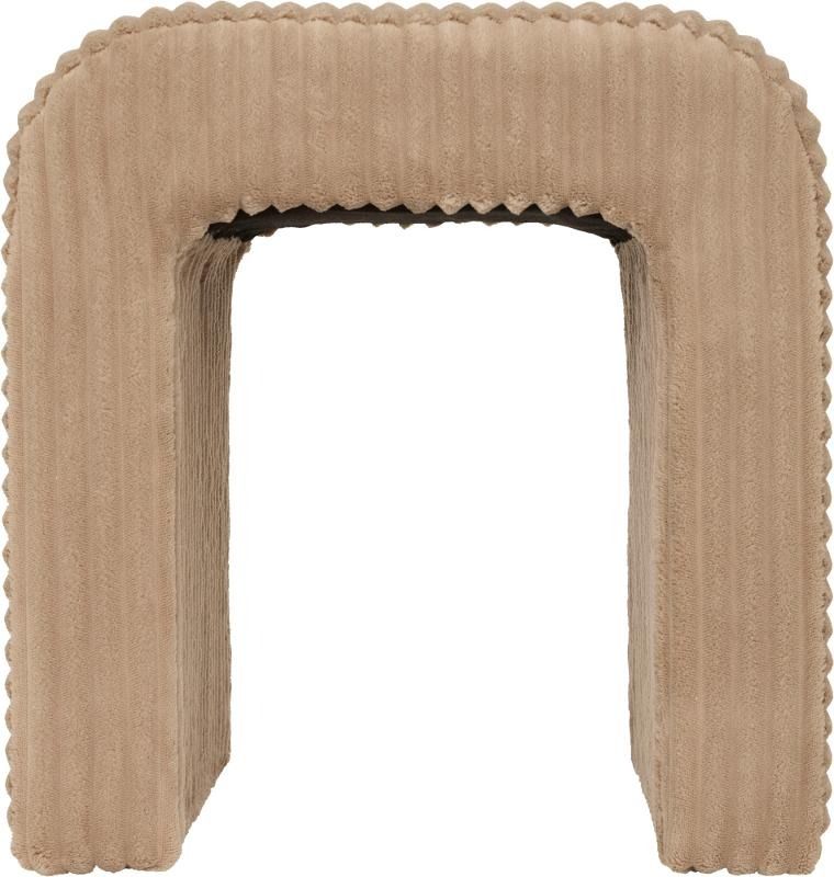 Atmosphera, Sevi, stołek łuk sztruksowy, 43 cm