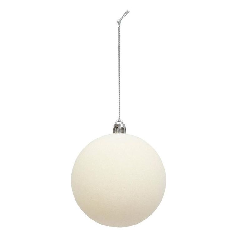 Atmosphera, zestaw bombek z brokatowym wzorem, 8 cm