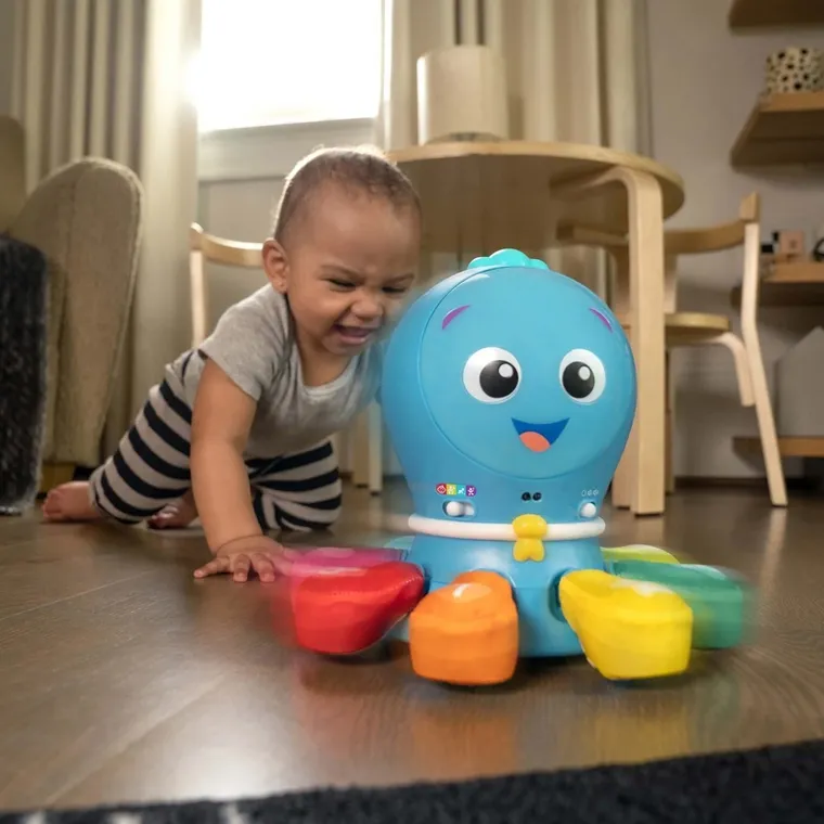 Baby Einstein, Go Opus Go, zabawka interaktywna ośmiorniczka 4w1, 3m+