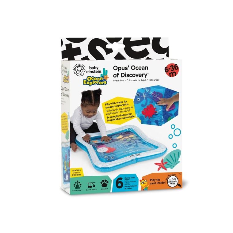 Baby Einstein, mata wodna sensoryczna do leżenia na brzuszku z ośmiornicą