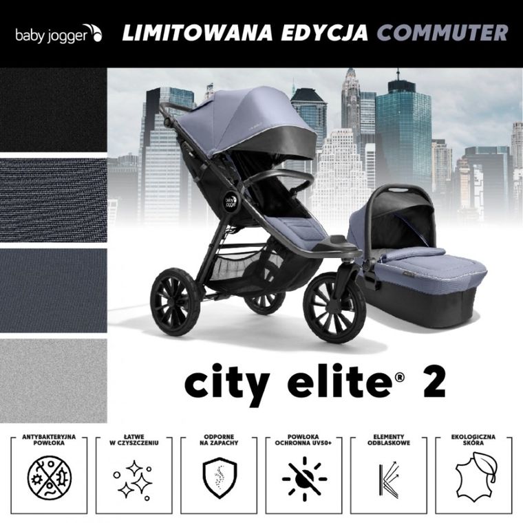 Baby Jogger, City Elite 2, wózek spacerowy, Commuter