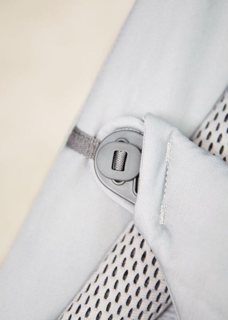 BabyBjörn, Balance Soft Woven, leżaczek, jasny szary