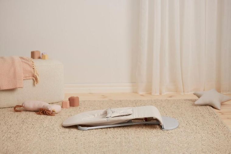 BabyBjörn, Balance Soft Woven/Jersey, leżaczek, Tri Fabric, jasny beż