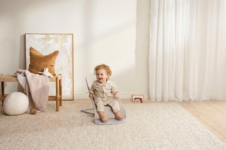 BabyBjörn, Bliss Woven, leżaczek bujaczek, melanżowy beżowy