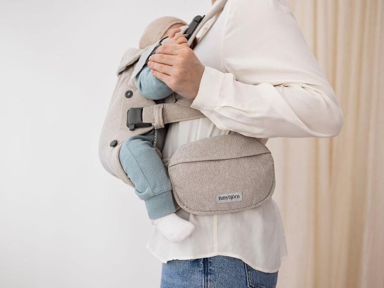 BabyBjörn, nerka, saszetka do nosidełka, woven, jasny beż