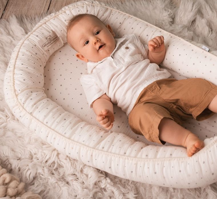 BabyMatex, gniazdo niemowlęce, kwiatki, 55-80 cm