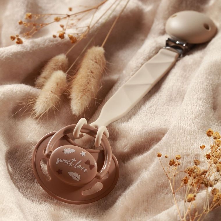 BabyOno, smoczki anatomiczne, silikonowe, 0-6 m