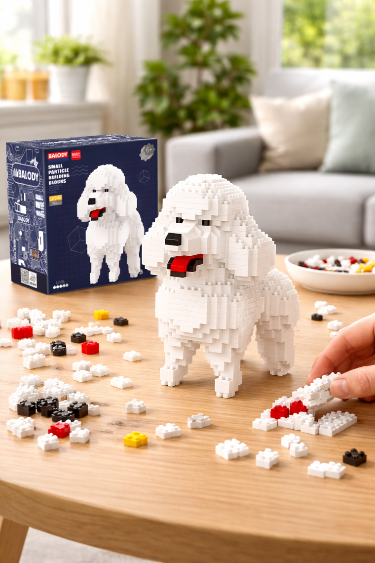 Balody, Pies Pudel mały, klocki konstrukcyjne, 793 elementów