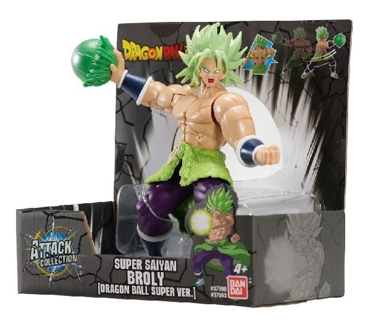 Bandai, Dragon Ball Super Attack, Broly, figurka kolekcjonerska, 18 cm
