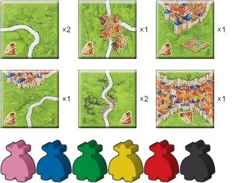 Bard, Carcassonne Big Box 6, gra strategiczna + 11 dodatków