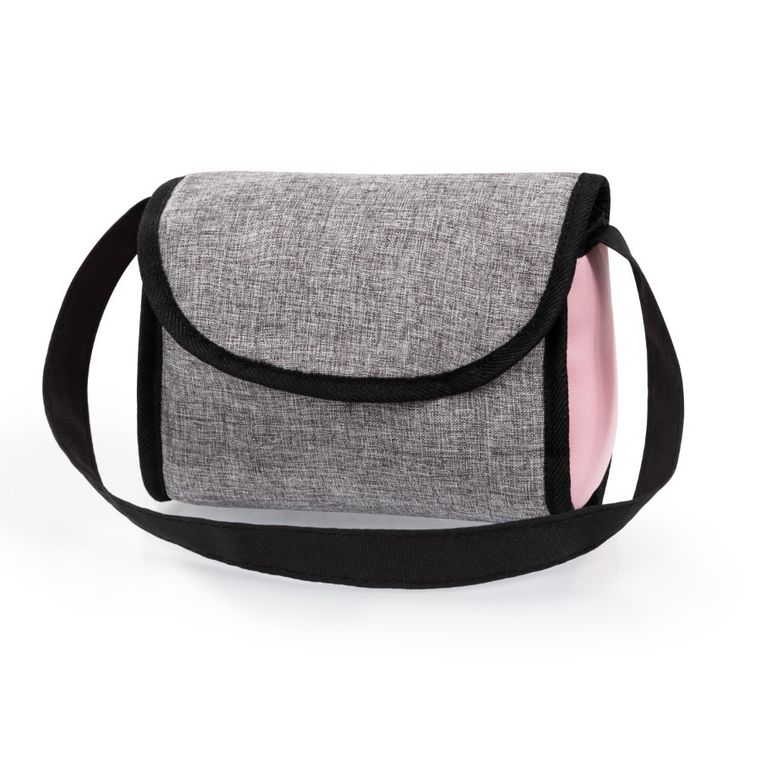 Bayer Design, Buggy, wózek spacerówka dla lalek, zestaw z kołyską, matą, torbą i akcesoriami, szaro-różowy