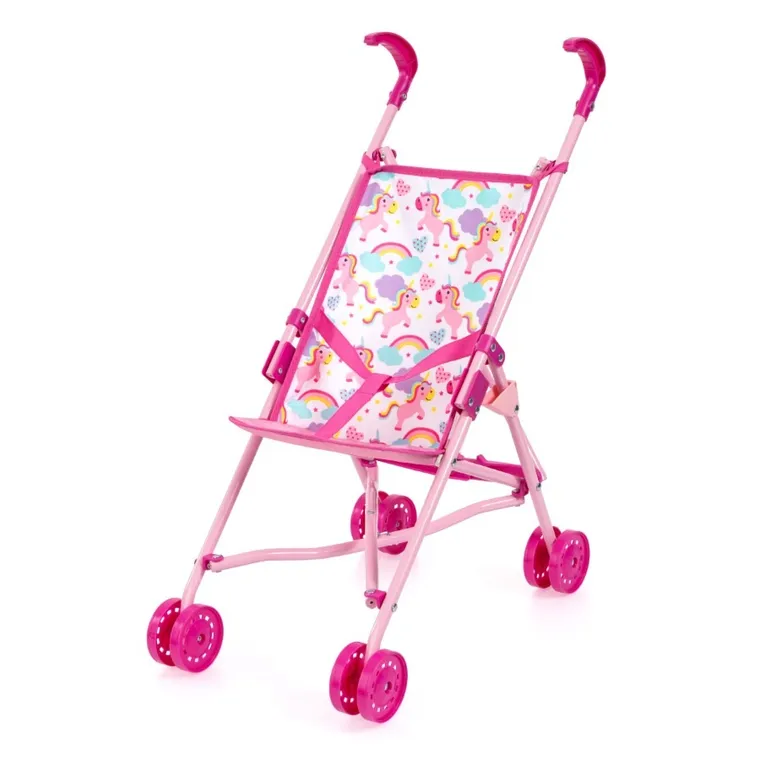 Bayer Design, Buggy, wózek spacerówka z lalką bobas i akcesoriami, różowy