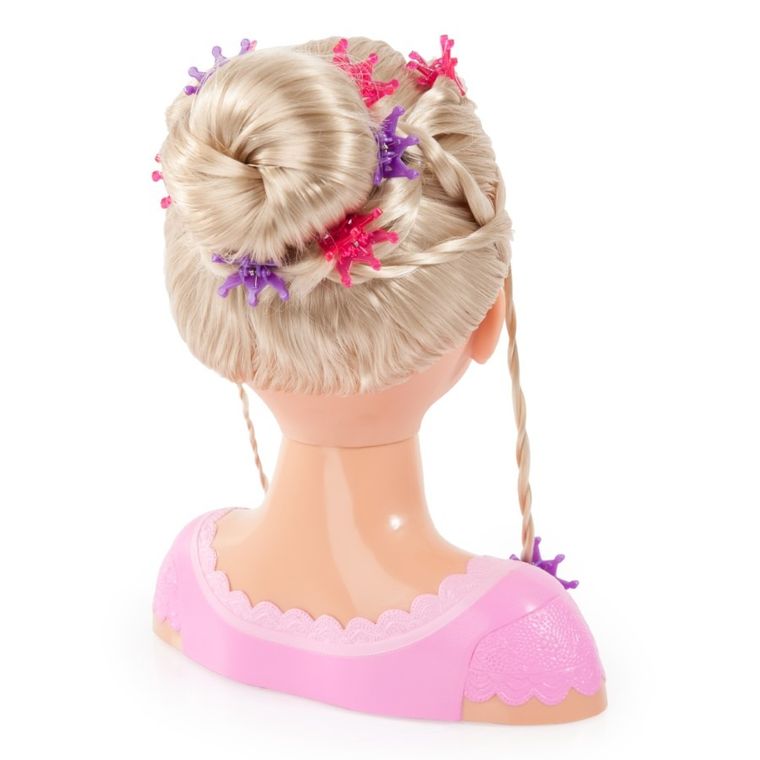 Bayer Design, Charlene, Super Modelka, głowa do stylizacji fryzur z akcesoriami, blondynka, 27 cm