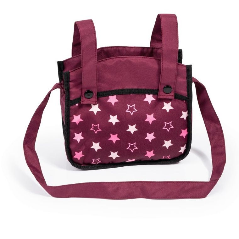 Bayer Design, Xeo Combi, głęboki wózek dla lalek z torbą, bordowy