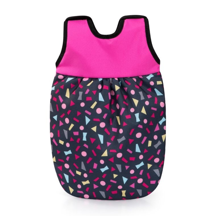 Bayer Design, Xeo Combi, głęboki wózek dla lalek, zestaw z krzesełkiem, matą, torbą i akcesoriami, granatowo-różowy