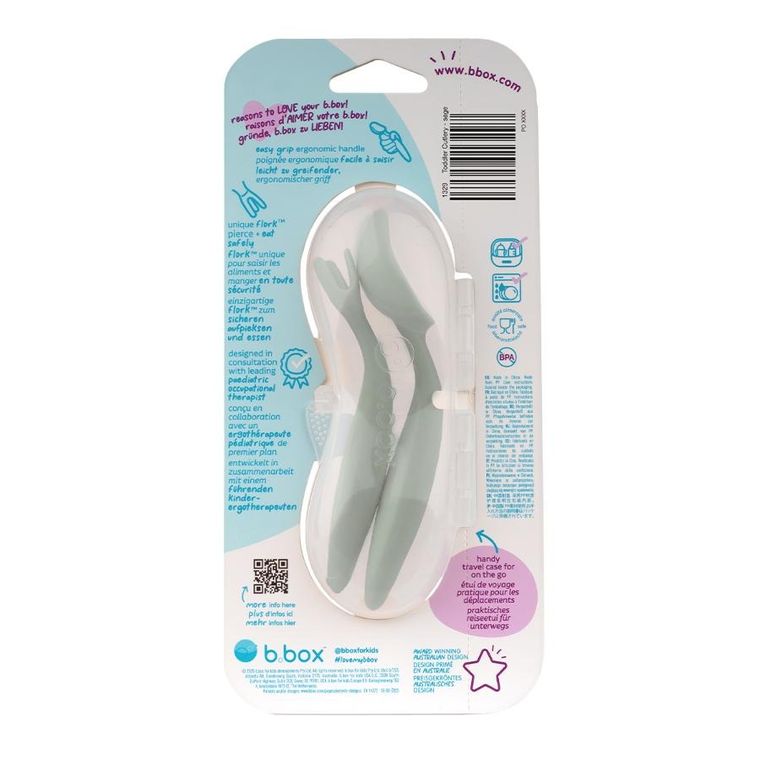 b.box, pierwsze sztućce BLW dla niemowląt, sage