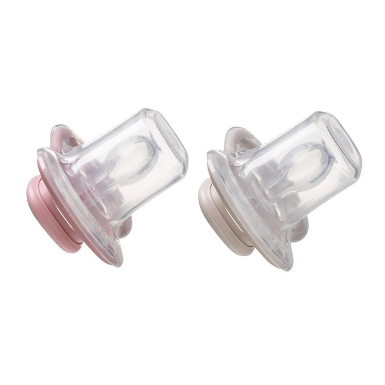 b.box, smoczek symetryczny, 0-6m, jagoda/róż, 2 szt.